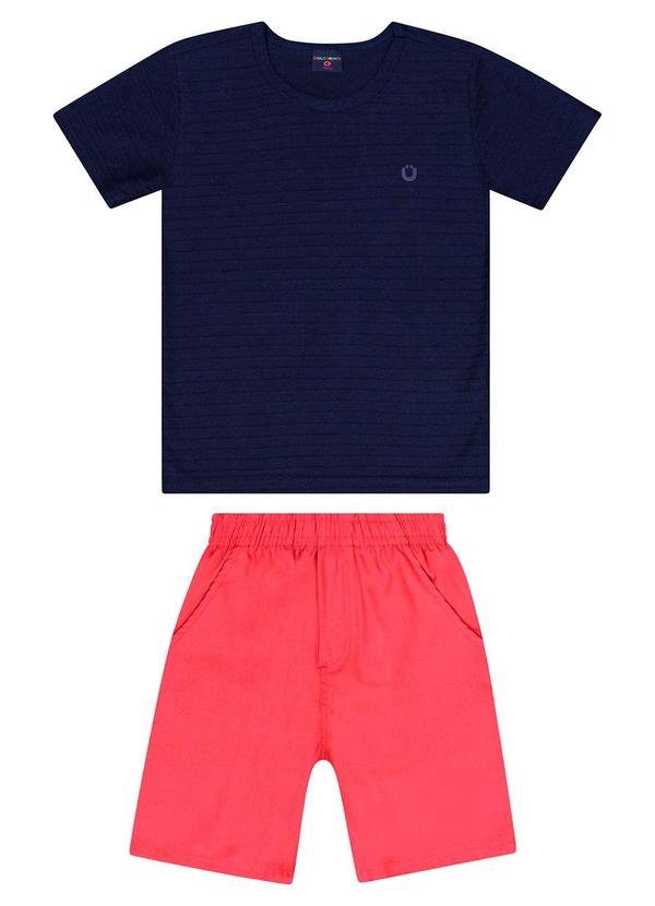Vista 2 Conjunto com Camiseta e Bermuda Azul GULOSEIMA GULOSEIMA