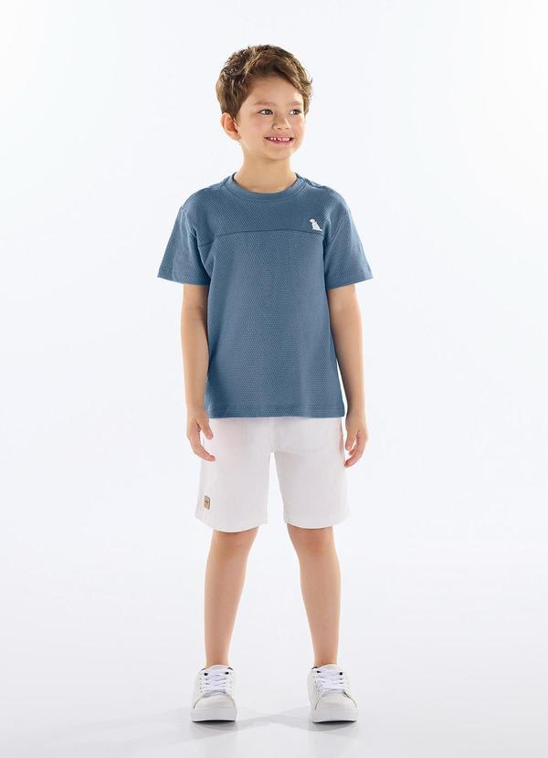 Vista 2 Conjunto com Camiseta e Bermuda Azul GULOSEIMA GULOSEIMA
