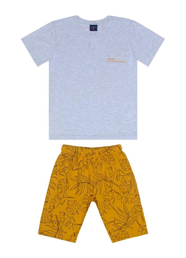 Vista 2 Conjunto com Camiseta e Bermuda Cinza GULOSEIMA GULOSEIMA