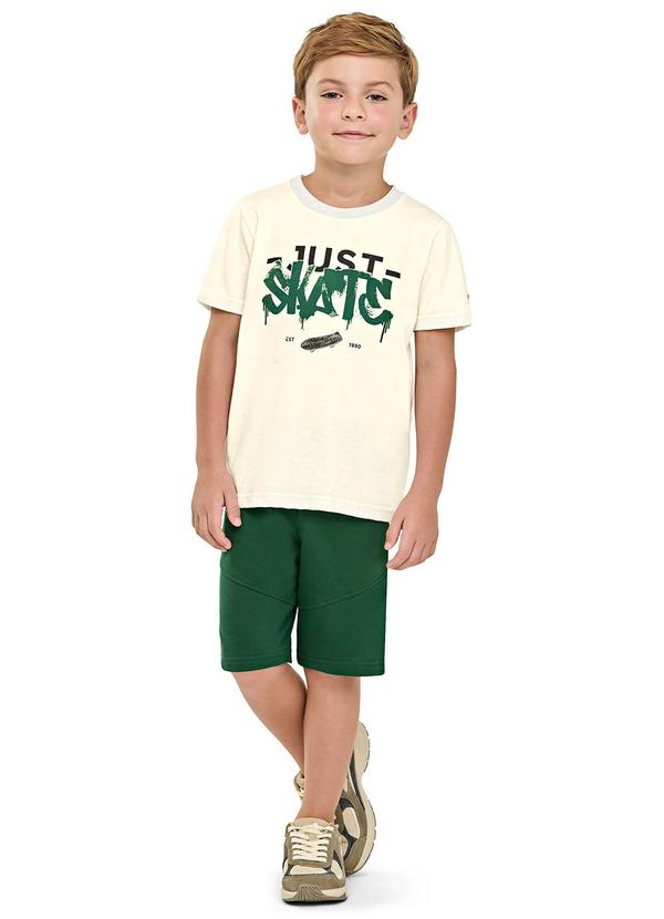Conjunto Curto Infantil Menino Urban Bege
