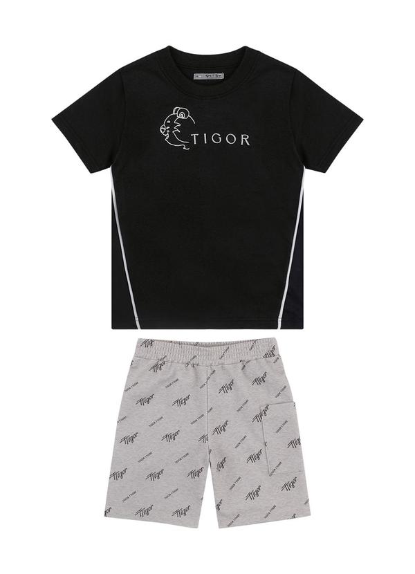 Conjunto Curto Menino Preto