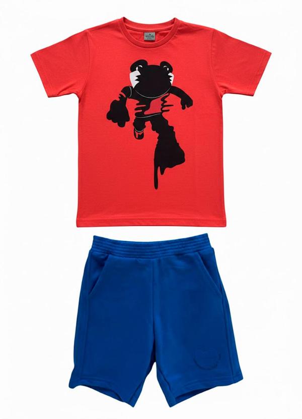 Conjunto Curto Vermelho