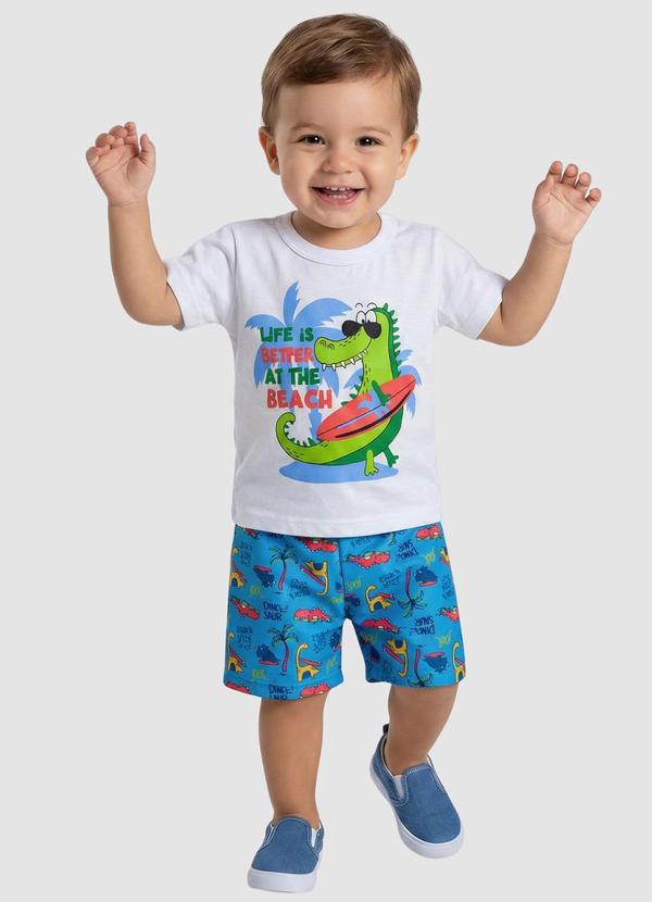 Conjunto Dino Beach Branco