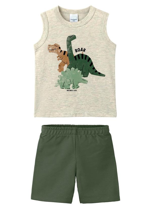 Conjunto Dinos Roar Cinza Claro