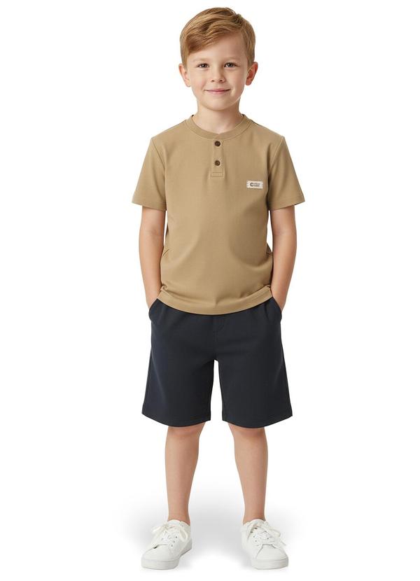 Conjunto em Algodão com Linho Amarelo Mostarda