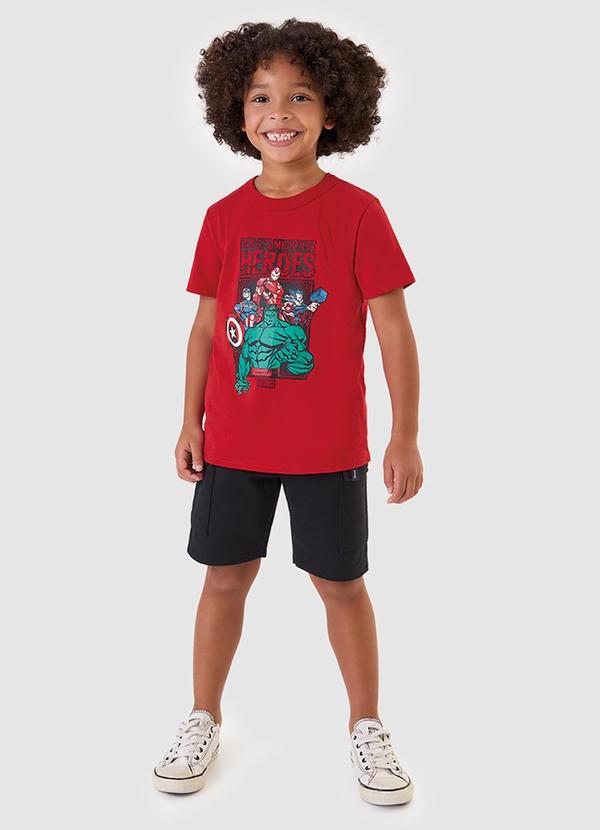 Conjunto em Moletinho The Avengers® Vermelho
