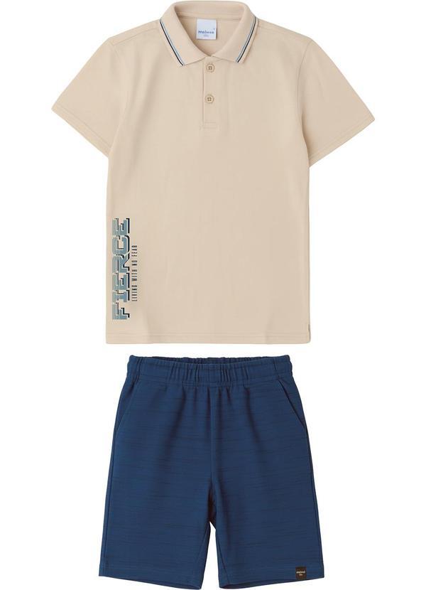 Conjunto Fierce Moletinho Bege