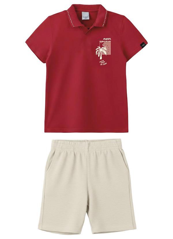Conjunto Find Me Under The Sun Vermelho