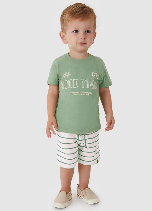 Vista 2 Conjunto Good Time Hd Verde Menta Carinhoso Carinhoso
