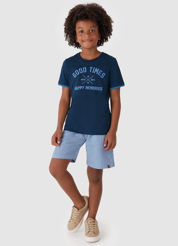 Conjunto Good Times Bordado Azul Marinho