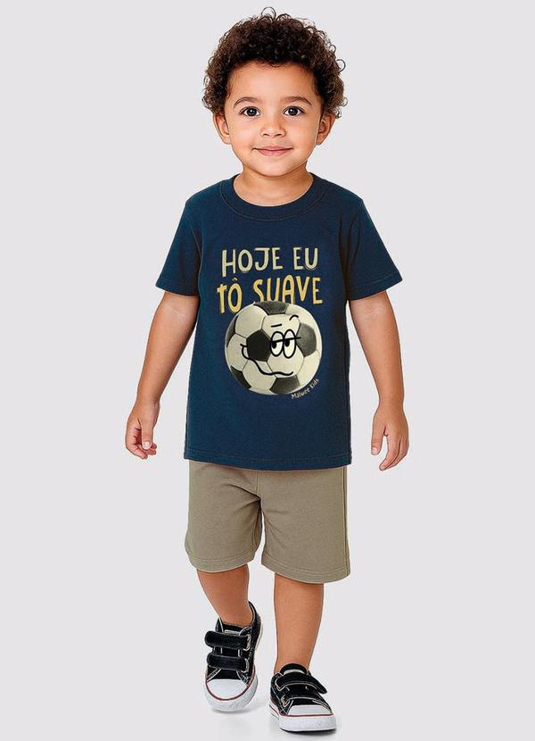 Conjunto Hoje Eu Tô Suave Azul