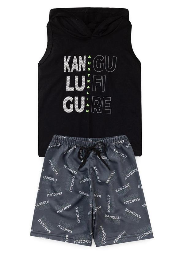 Conjunto Inf. Menino Australian Kangulu Preto