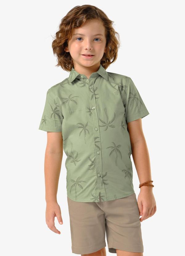 Conjunto Infantil Camisa com Bermuda Verde