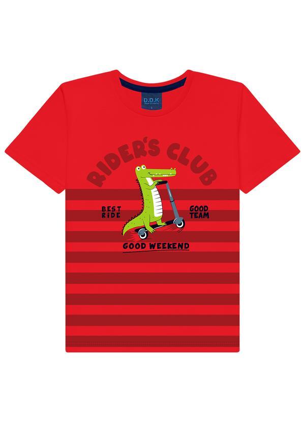 Conjunto Infantil Camiseta e Bermuda Vermelha