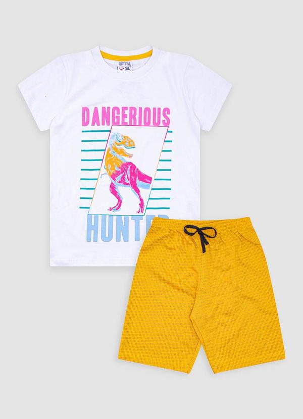 Vista 2 Conjunto Infantil Dangerous Branco Turminha Turminha