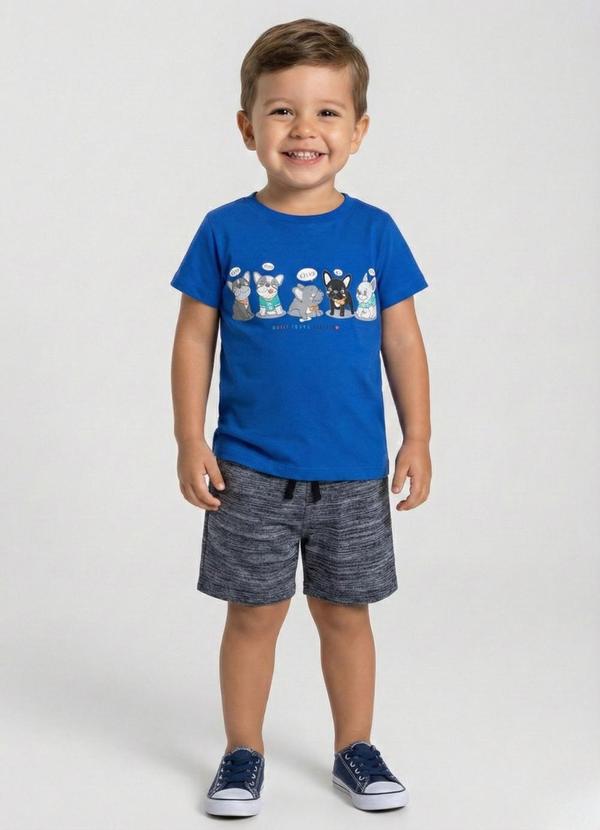 Conjunto Infantil Dogs Azul