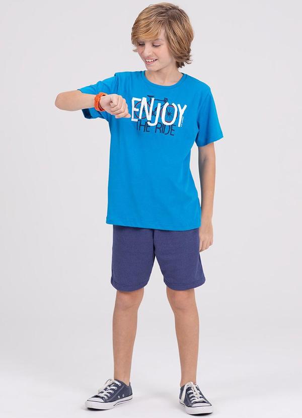 Vista 2 Conjunto Infantil Enjoy The Ride Azul VIDA COSTEIRA VIDA COSTEIRA