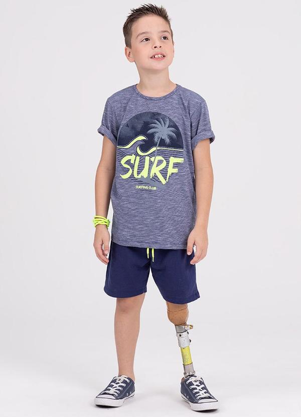 Conjunto Infantil Flamê Waves Azul