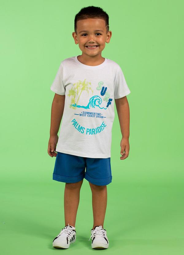 Conjunto Infantil Masculino Surf Branco