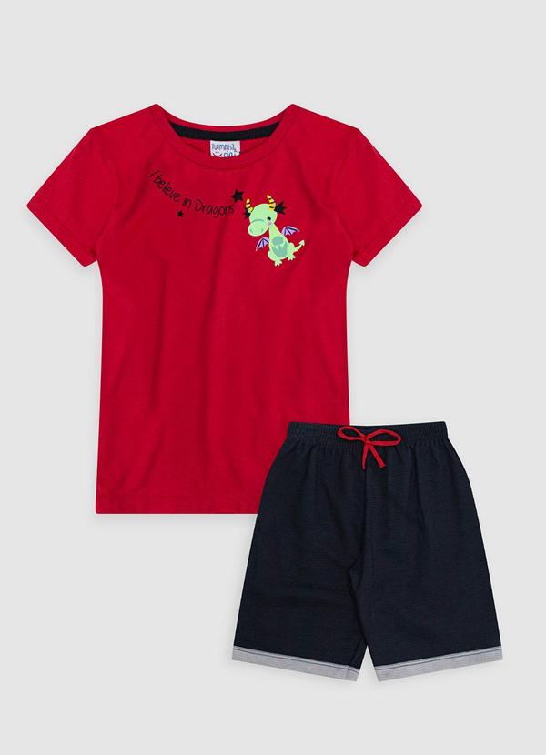 Conjunto Infantil Masculino Vermelho