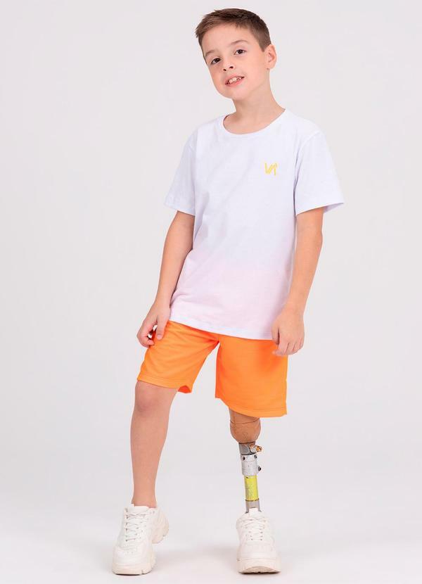 Vista 2 Conjunto Infantil Menino Aplique Laranja VIDA COSTEIRA VIDA COSTEIRA