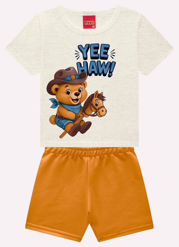 Conjunto Infantil Menino Bichinhos Cinza