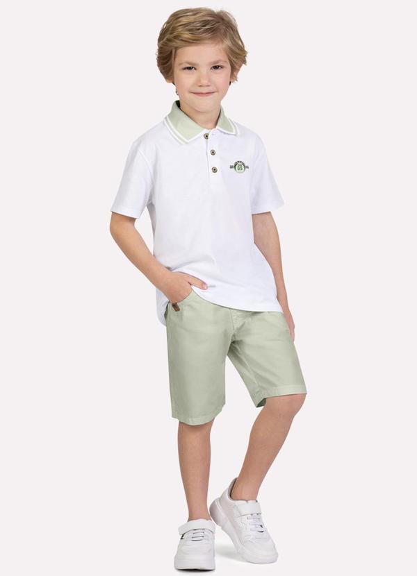 Conjunto Infantil Menino Bordado Branco