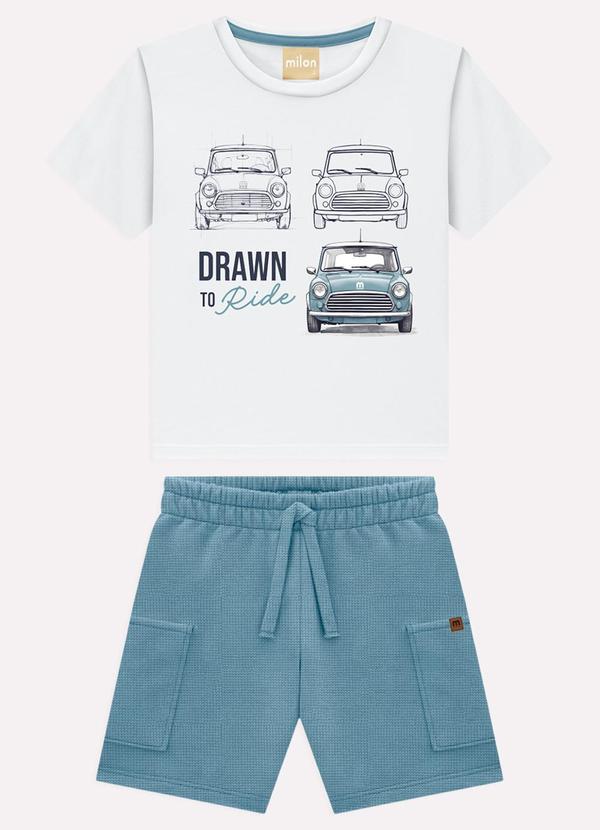 Conjunto Infantil Menino Bordado Branco