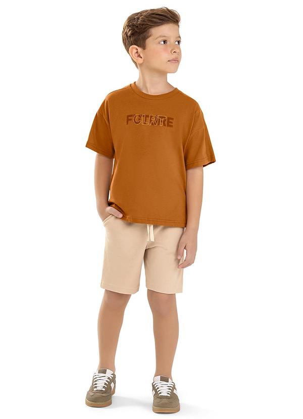 Conjunto Infantil Menino Bordado Future Marrom