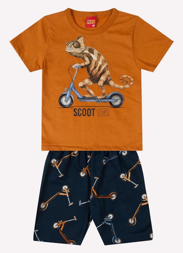 Conjunto Infantil Menino Camaleão Marrom