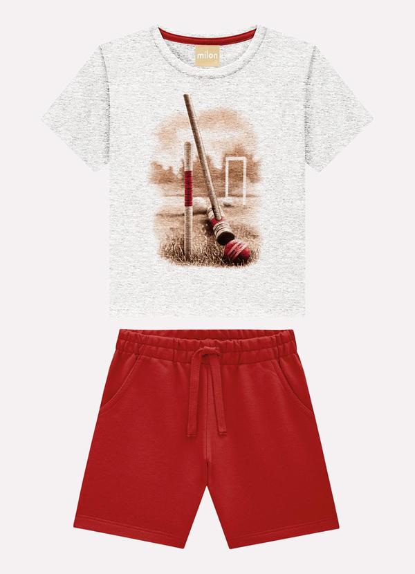 Conjunto Infantil Menino Croquet Milon Cinza