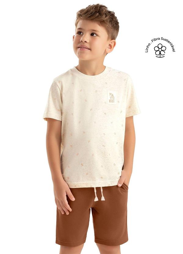Vista 2 Conjunto Infantil Menino Curto Nature Bege Colorittá Colorittá