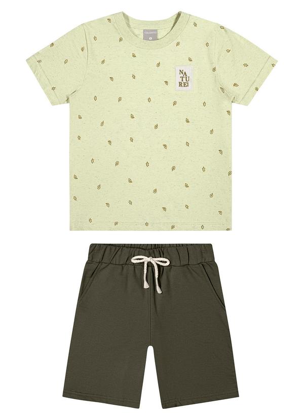 Vista 2 Conjunto Infantil Menino Curto Nature Verde Colorittá Colorittá