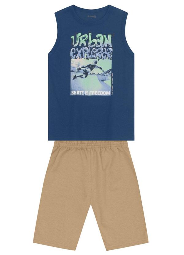 Conjunto Infantil Menino de Skate Azul