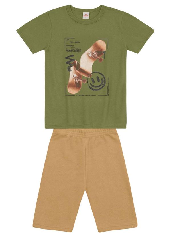 Vista 2 Conjunto Infantil Menino de Skate em Gel Verde Brandili Brandili