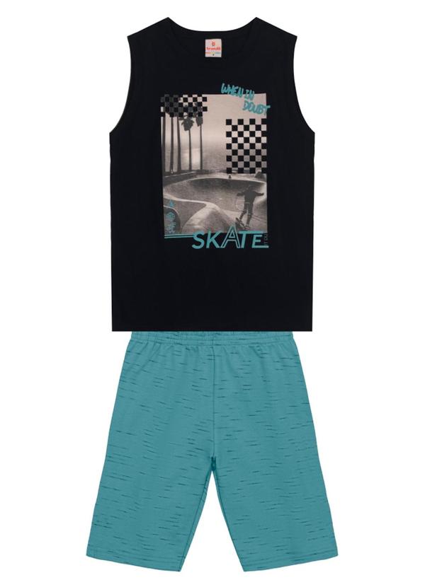 Conjunto Infantil Menino de Skate Preto