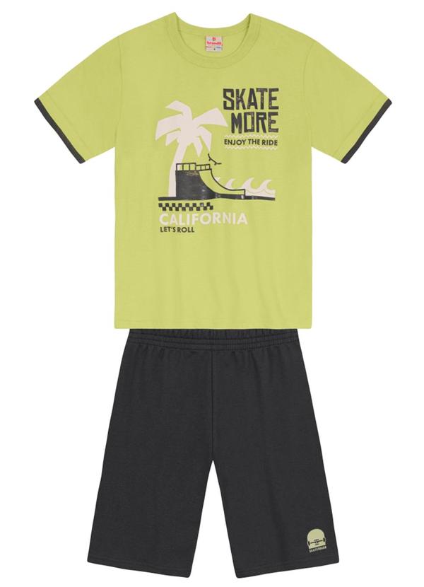 Conjunto Infantil Menino de Skate Verde
