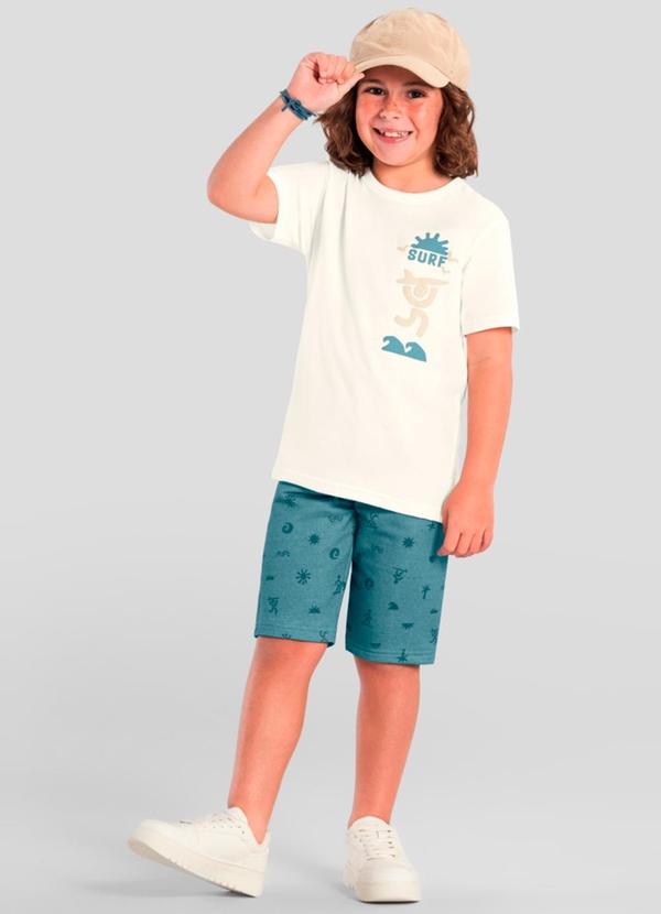 Conjunto Infantil Menino de Surf em Puff Natural