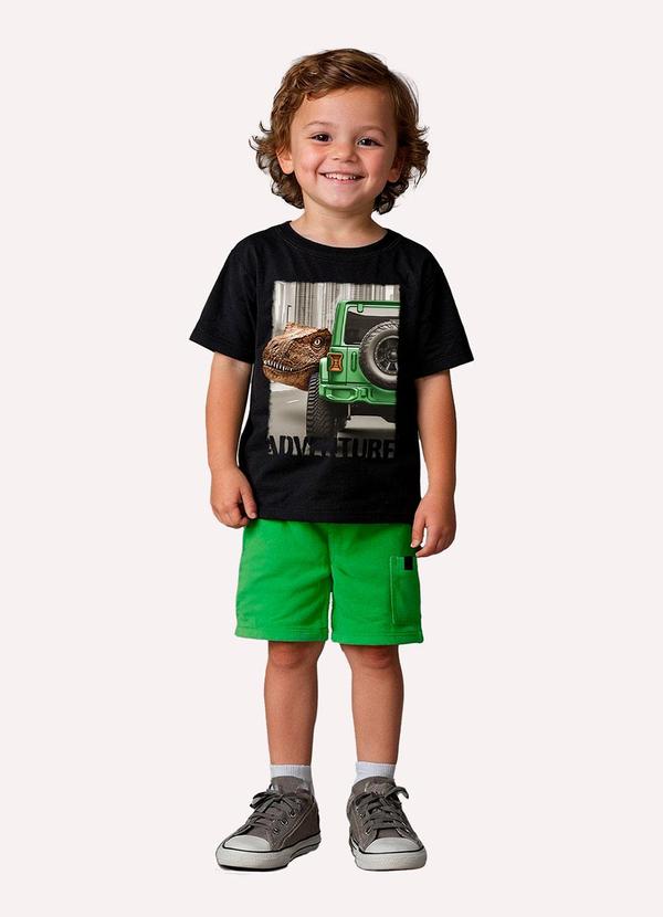 Conjunto Infantil Menino Dinossauro Preto