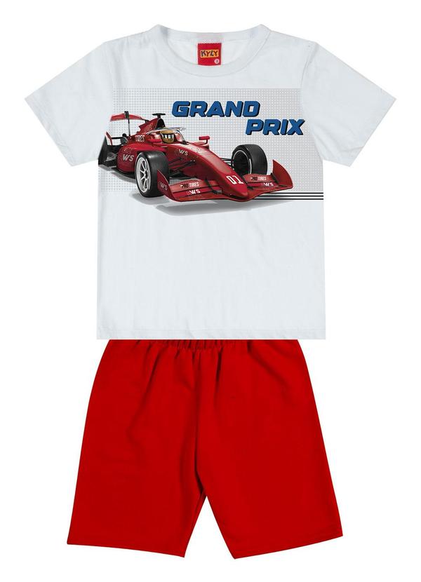Conjunto Infantil Menino em Algodão Branco