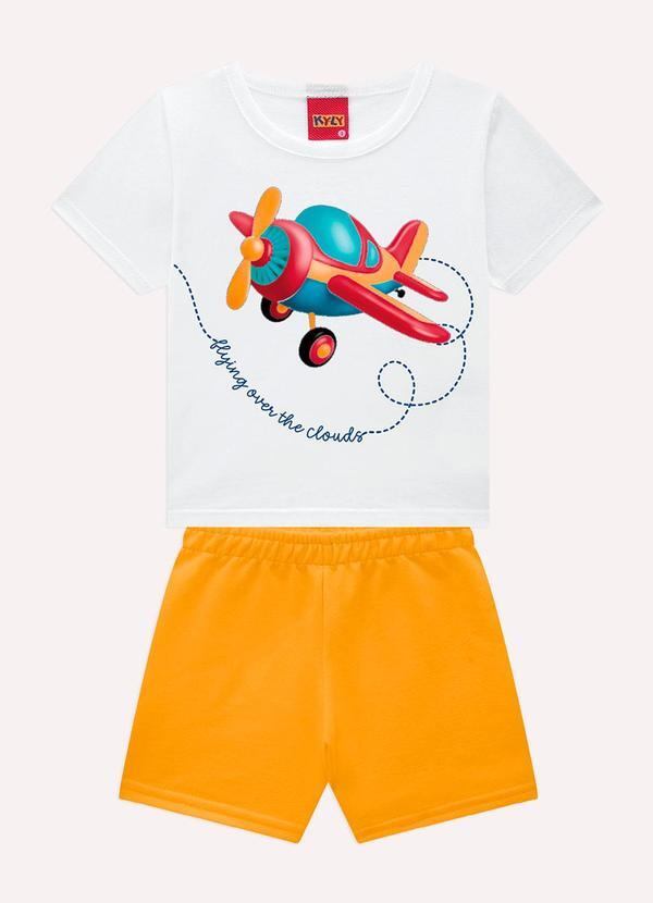 Conjunto Infantil Menino em Algodão Branco