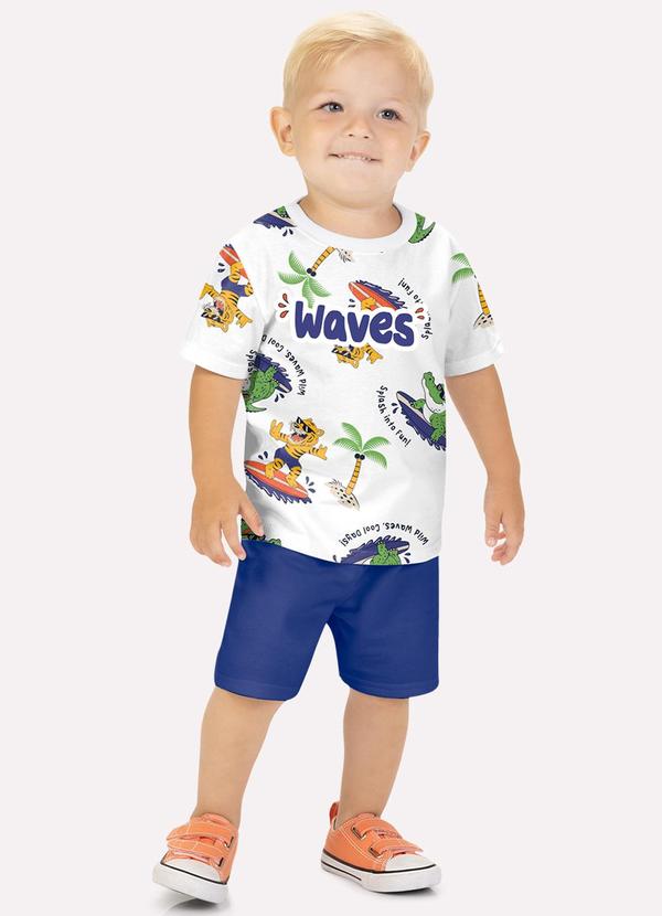 Conjunto Infantil Menino em Algodão Branco