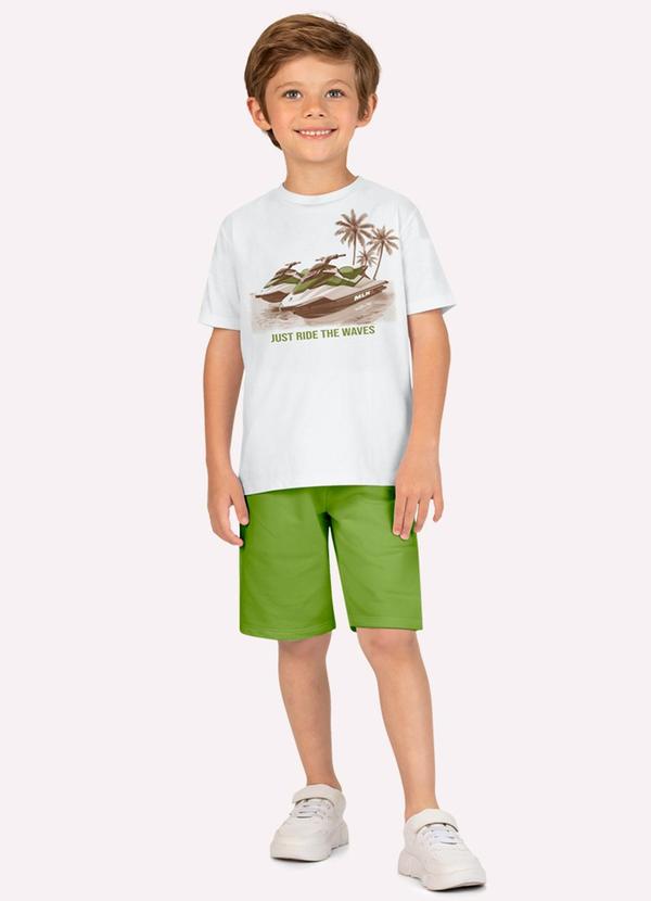 Conjunto Infantil Menino em Algodão Branco