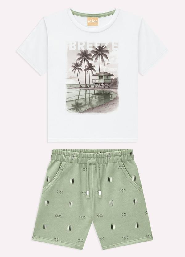 Conjunto Infantil Menino em Algodão Branco