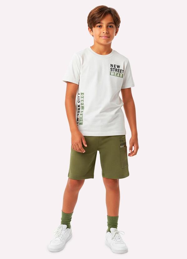 Conjunto Infantil Menino em Algodão Branco