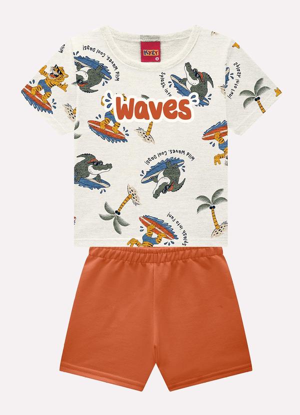 Conjunto Infantil Menino em Algodão Cinza