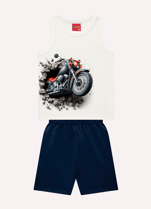 Conjunto Infantil Menino em Algodão Off White