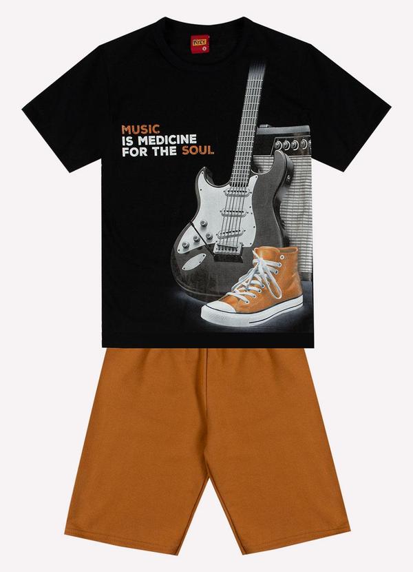 Conjunto Infantil Menino em Algodão Preto
