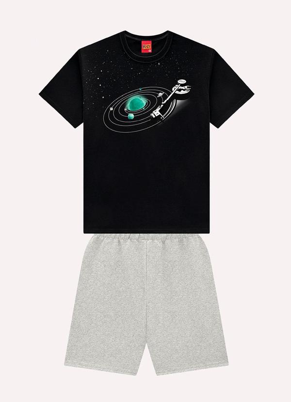 Conjunto Infantil Menino em Algodão Preto