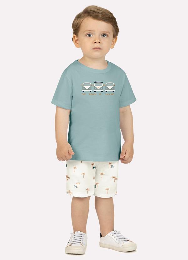 Conjunto Infantil Menino em Algodão Verde